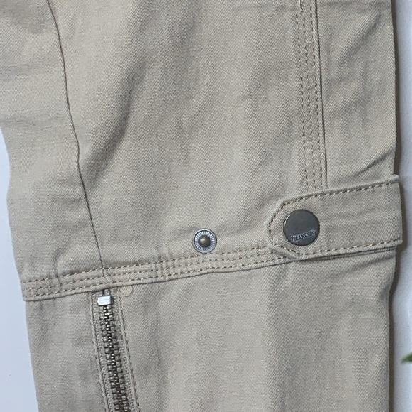 Blank NYC | Khaki Tan Skinny Cargo Zipper 6 Pocket Jeans Pants 26 - Picture 12 of 17